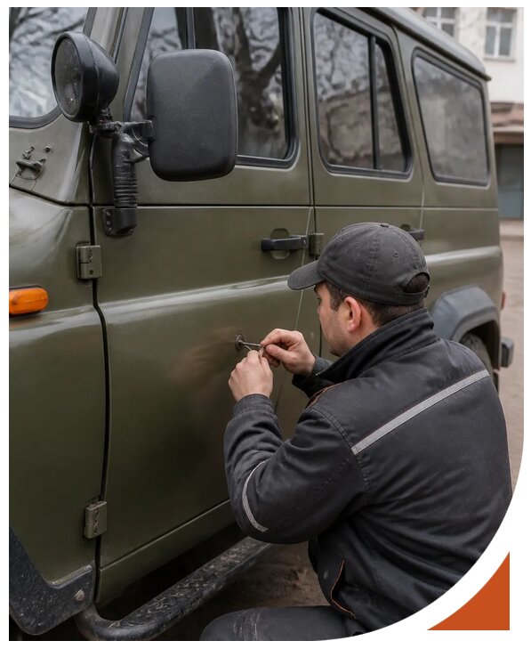 Профессиональное вскрытие автомобиля УАЗ без повреждений в Артёме